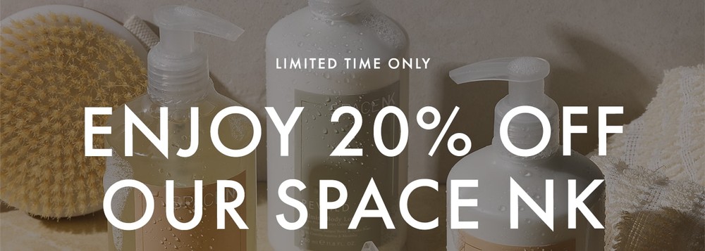 LIMITED TIME ONLY ENJOY 20% OFF OUR SPACE NK BATH & BODY RANGE SHOP NOW
